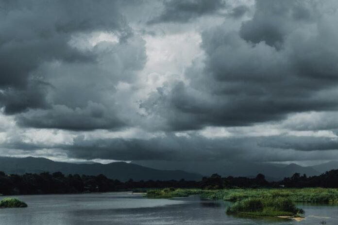 Monsoon clouds over North Bengal preparations