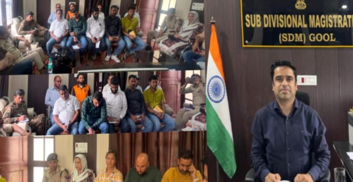 Sub-Divisional Disaster Management Meeting in Gool
