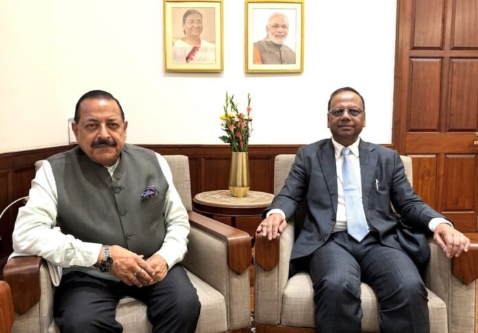 Justice Ranjit Vasantrao More briefs Dr. Jitendra Singh