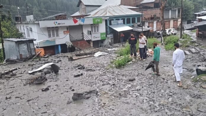 Cloudburst damage in Kishtwar's Chatroo area
