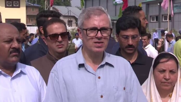 Chief Minister Omar Abdullah during a press conference